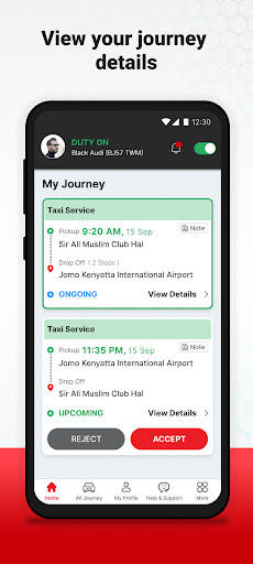 Android application MotoGari Driver screenshort