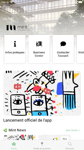 Android application Immeuble MINT screenshort
