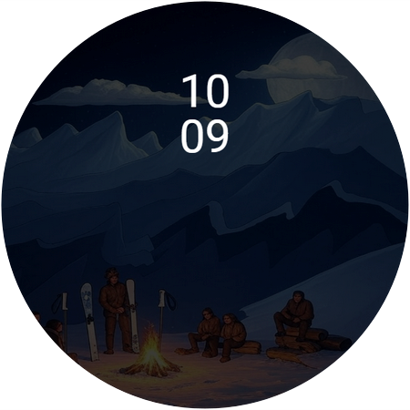 Minimal Winter Watch Face screenshot 5