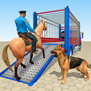 US Police Dog & Horse Transport Truck