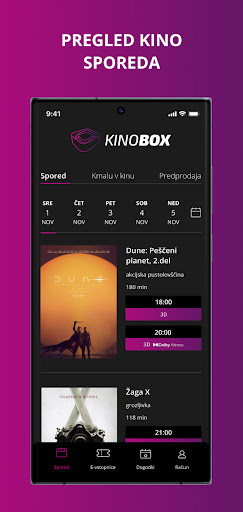Android application KINOBOX – Kino na dlani screenshort