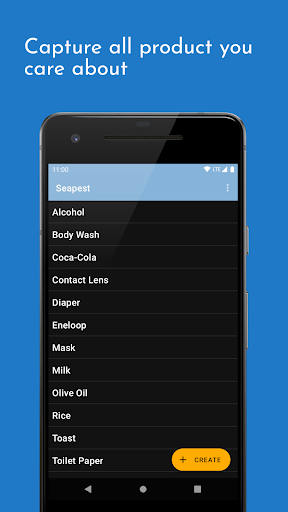Android application Seapest - Unit Price Compariso screenshort