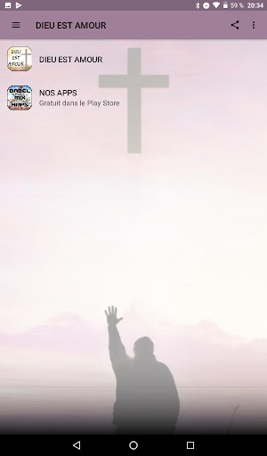 Android application DIEU EST AMOUR screenshort