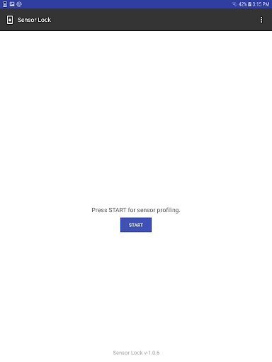 Android application CHEP - SensorLock screenshort