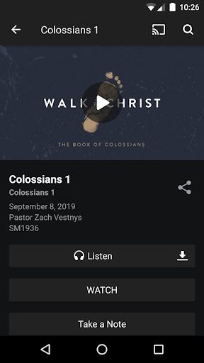 Calvary Chapel Petaluma App Screen 3