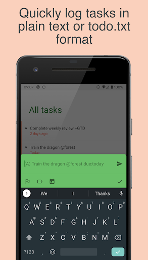Todo.txt for Android Screen 2