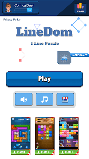 LineDom - 1 Line Puzzle