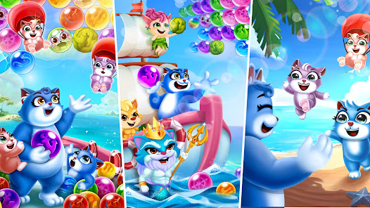 Captura de Pantalla 8 Bubble Shooter: Cat Pop Island android