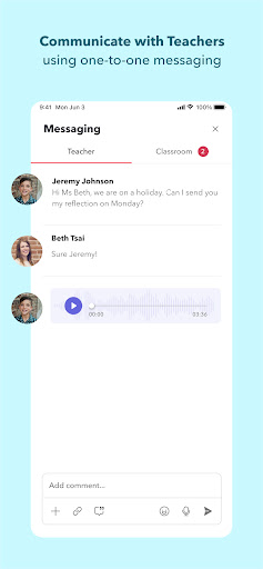 Screenshot of Toddle Student