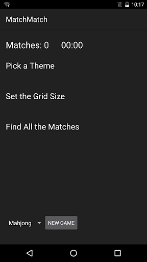 Android application MatchMatch screenshort