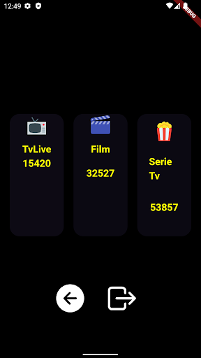 Android application EmiIptv screenshort