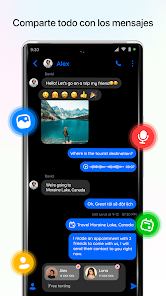 Captura de Pantalla 24 Tema Messenger : Chat de SMS android