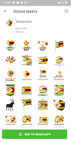 Zimbabwe Stickers & Flag Theme APK צילום מסך #19