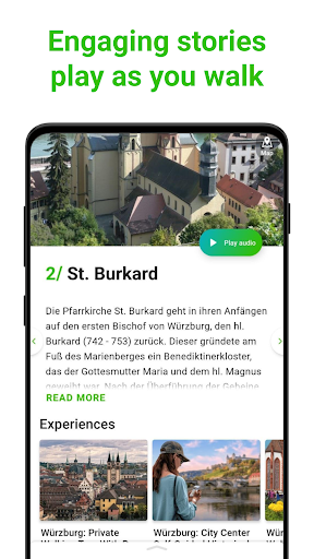 Android application Würzburg Tour Guide:SmartGuide screenshort