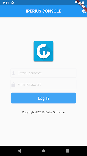Android application Iperius Console screenshort