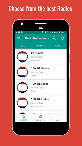 Android application Radio Netherlands screenshort