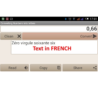 Converting Numbers into letter Screen 2