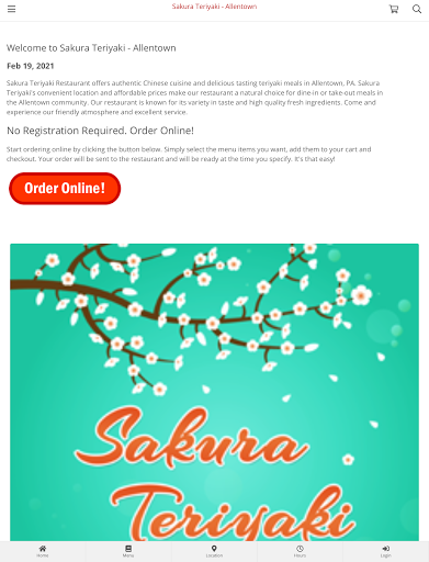 Sakura Teriyaki - Allentown Screen 3