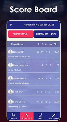 Live Cricket Score - Schedule for Cricket 2021