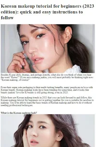 How to Do Asian Makeup