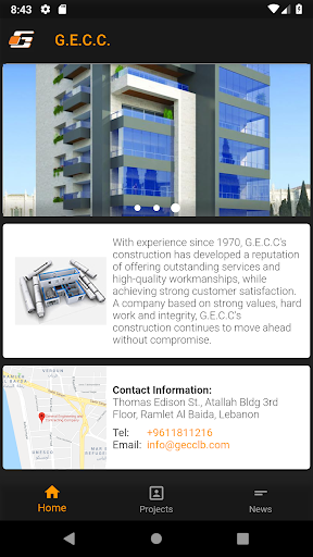 Android application G.E.C.C. screenshort