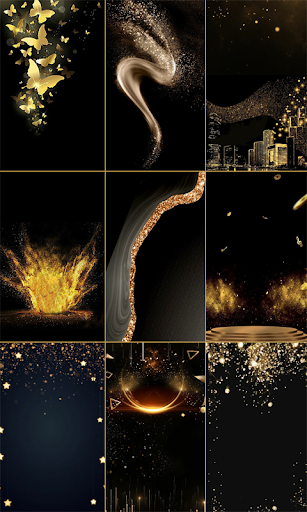 Black Wallpaper Glitters