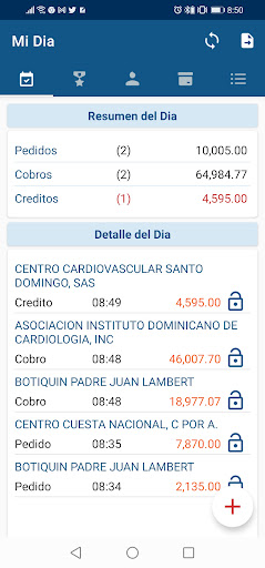 Android application Adcon Sales screenshort