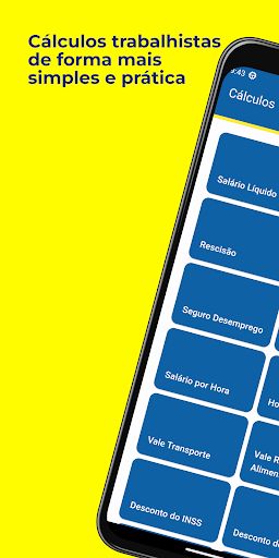 Android application Cálculos Trabalhistas screenshort