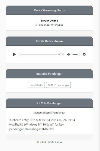 Android application Elshifa FM screenshort