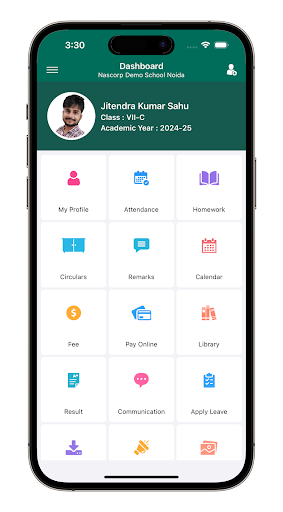 Android application Shaurya International School screenshort