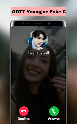 Android application GOT7 Youngjae Fake Call screenshort