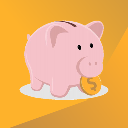 Piggy Bank Coins and Banknotes logo