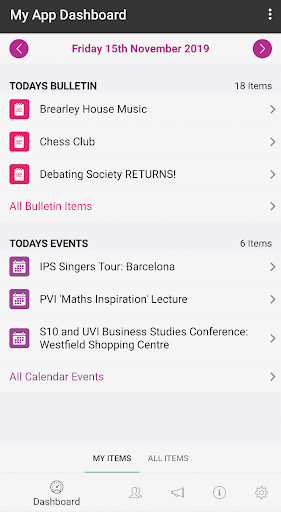 Android application iParent App screenshort