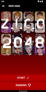 Screenshot 1 ZICO 2048 Game android