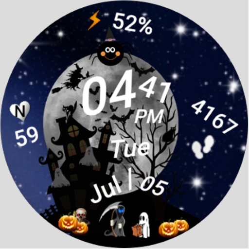Android application Halloween Moon Night screenshort