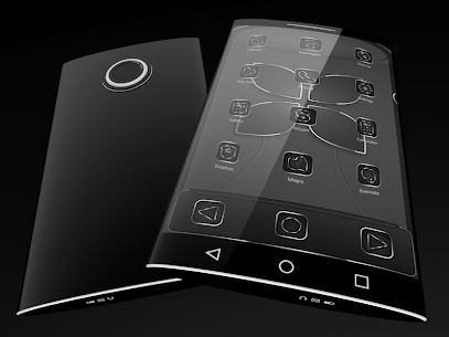 Soft Touch Black theme for Next Launcher For PC 3