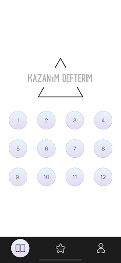 Android application Kazanım Defterim screenshort