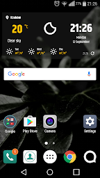 Simple weather & clock widget