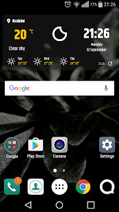 Simple weather & clock widget Ekran görüntüsü