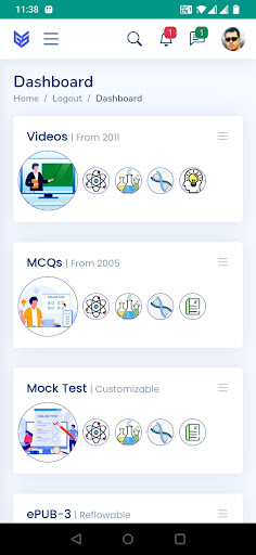 Android application Gyansrota Entrances screenshort