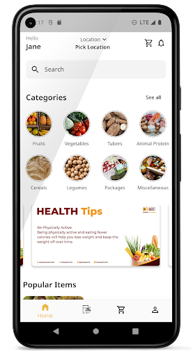 Android application Digimart: online groceries screenshort