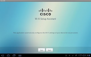 screenshot of Cisco Network Setup Assistant