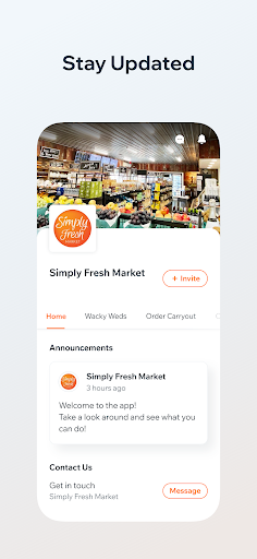Simply Fresh Market Screen 3