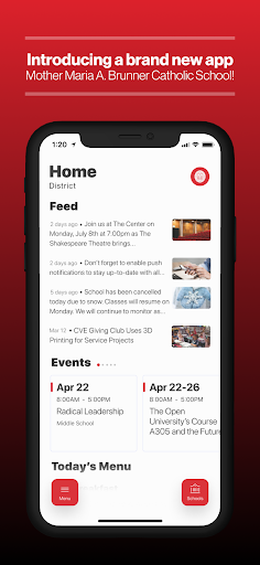 Android application Mother Brunner Catholic School screenshort