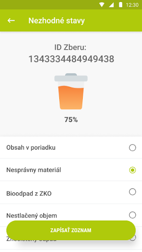 ELWIS zberná aplikácia Screen 3