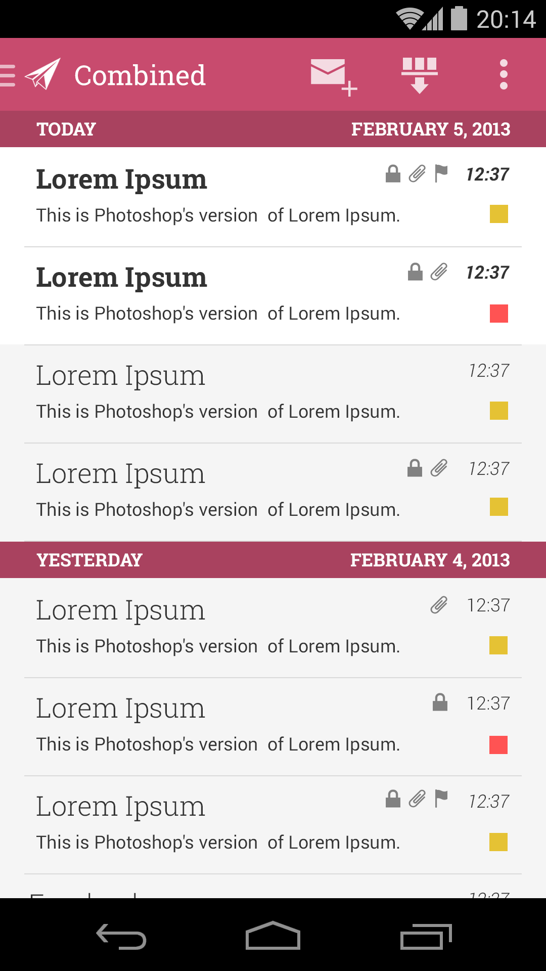 MailDroid Themes Plugin Screen 2