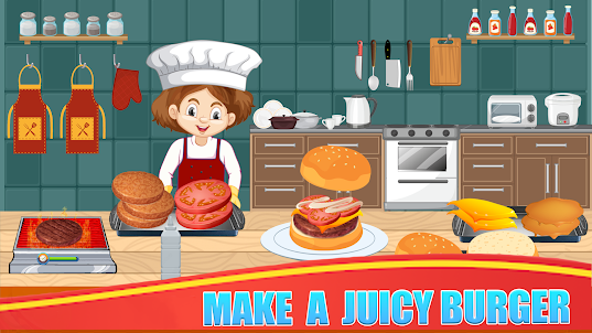 Burger Maker Shop Games