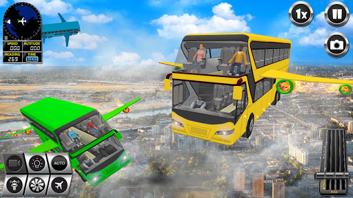 Flying Bus Driving simulator 2019: Free Bus Games 3.3 screenshots 15