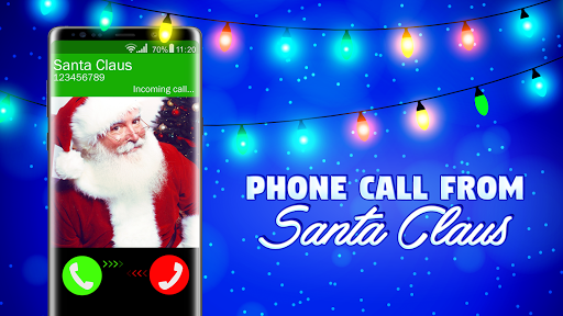 Android application Answer call from Santa Claus ( screenshort