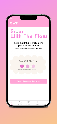 Android application Grow With the Flow screenshort